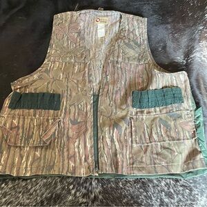 Vintage Sports Afield‎ XL Hunting Vest Camo pockets ammo holders
